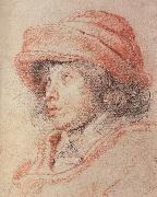 Peter Paul Rubens Nikelaxi wearing the red cap painting